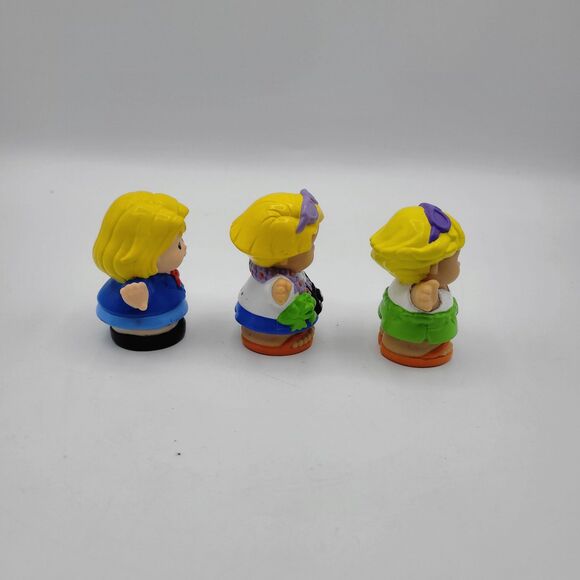 90s Fisher Price Little People Lot 3 Anita Girl Eddie Hawaiian Tourist Swimmer - Picture 3 of 4